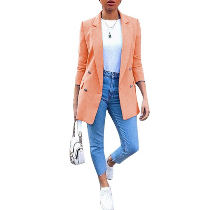 Stijlvolle Halflange Damesblazer - Ava