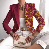 Dubbelrijige Dames Blazer met Revers - Eleganza