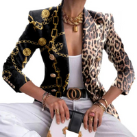 Dubbelrijige Dames Blazer met Revers - Eleganza