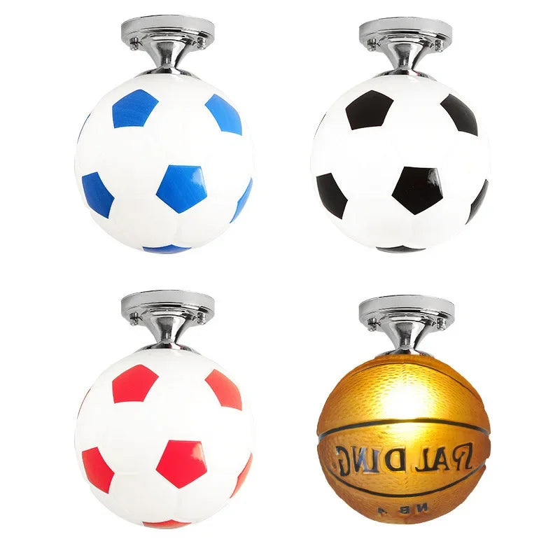 Speelse Voetbal Plafondlamp - GoalBright