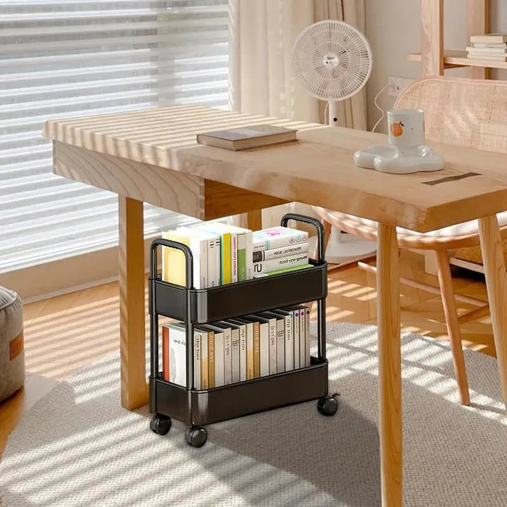 Mobiele Boekenplank Trolley met Wielen - Rollit