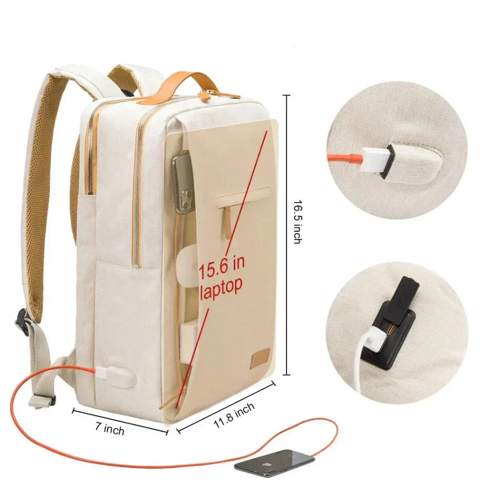 Rugzak met Laptopvak en USB-Oplaadpoort - Nova