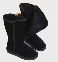 Suède Sheepskin Dameslaarzen - Sofia