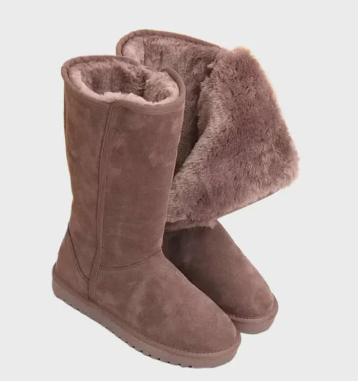 Suède Sheepskin Dameslaarzen - Sofia