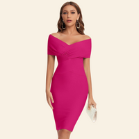 Bandage Jurk met V-hals -Celeste