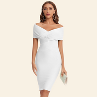 Bandage Jurk met V-hals -Celeste