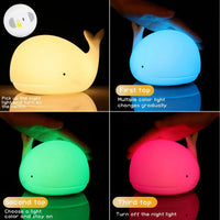 Magisch Verlichte Walvis Nachtlamp – Luma | Zacht Licht voor Kinderen