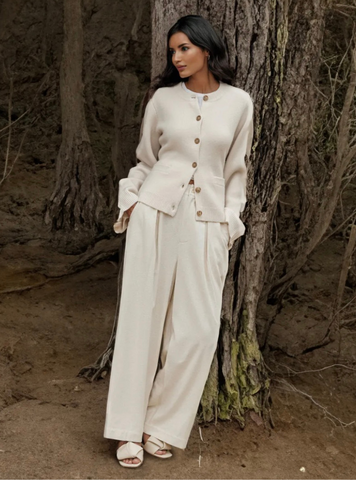 Zachte Button-Up Trui - Eveline