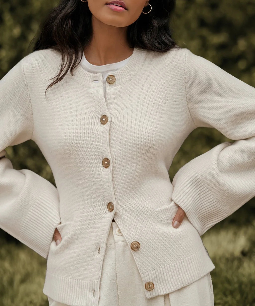 Zachte Button-Up Trui - Eveline
