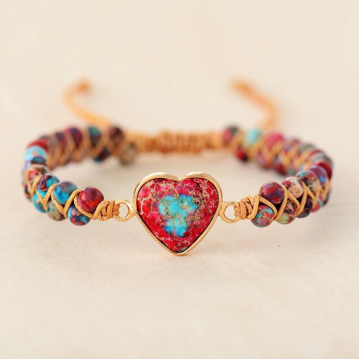 Liefdesband Jaspis Armband - Amélie