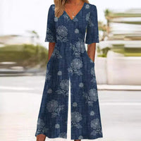 Luchtige & Stijlvolle Dames Jumpsuit met Wijde Pijpen – Elina