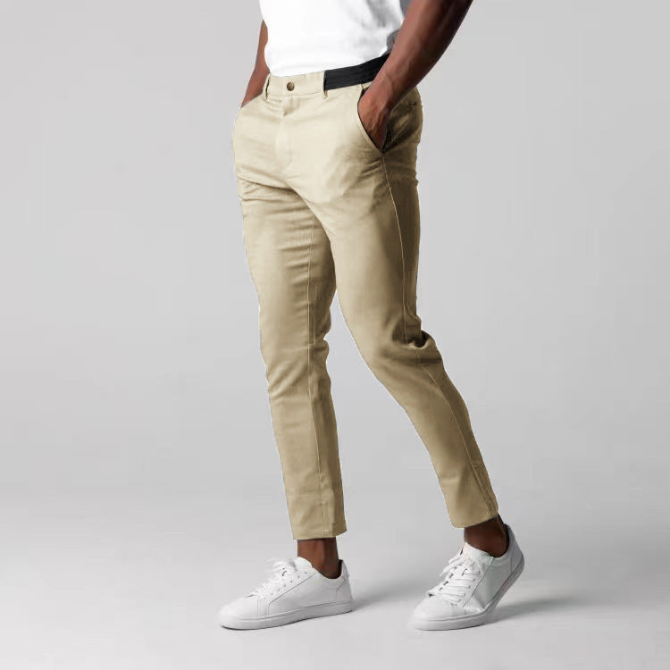 Klassieke heren stretchbroek met een comfortabele pasvorm – Matteo