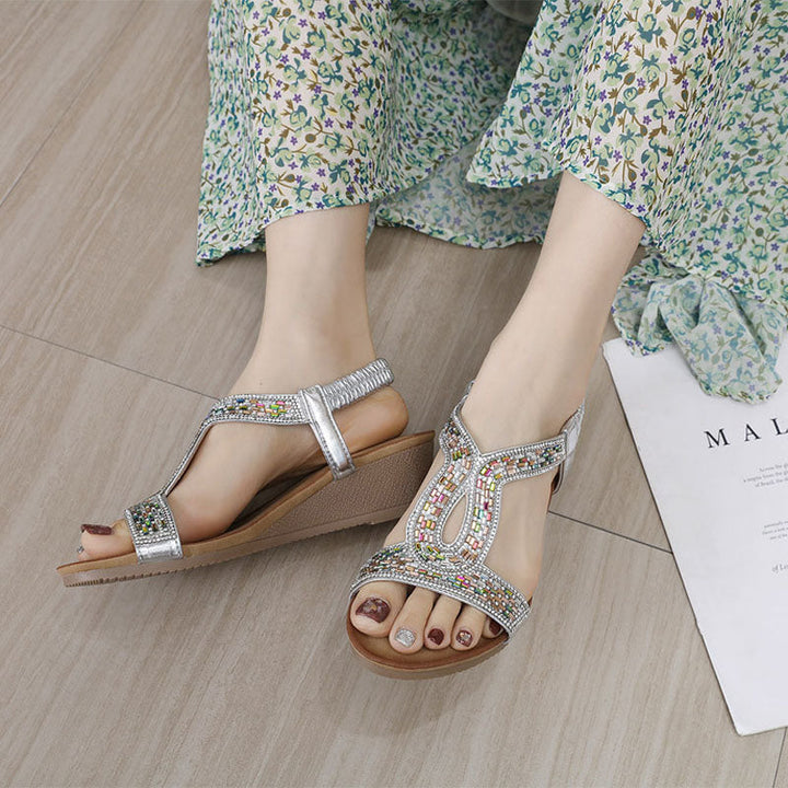 Luxe Dames Sandalen met Wedge Hak – Celeste