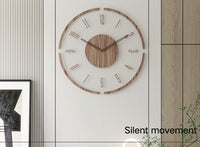 Scandinavische Stijl Houten Wandklok - WoodWave