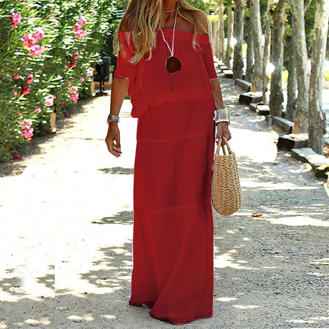 Off Shoulder Zomerjurk - Soleil