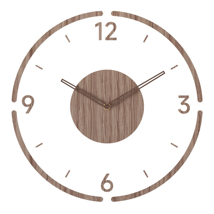 Scandinavische Stijl Houten Wandklok - WoodWave