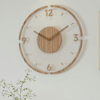 Scandinavische Stijl Houten Wandklok - WoodWave