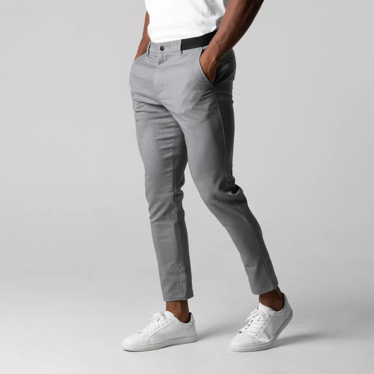 Klassieke heren stretchbroek met een comfortabele pasvorm – Matteo