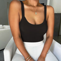 Geribbelde dames bodysuit met een slimfit snit – Nea