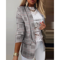 Damesblazer met Omslagkraag en Print - Bella