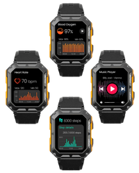 Robuuste Smartwatch met Hartslagmeter & Stappenteller - EnduranceX