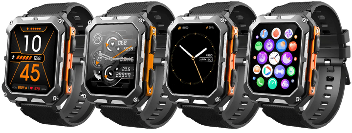 Robuuste Smartwatch met Hartslagmeter & Stappenteller - EnduranceX