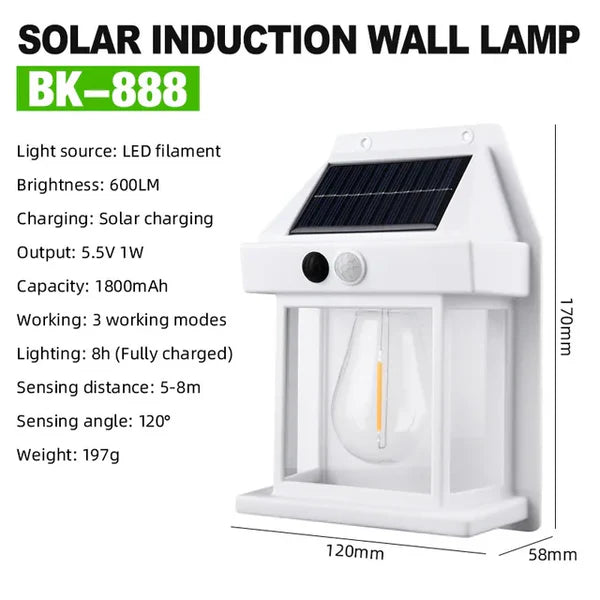 Duurzame Solar Wandlamp - Solaris