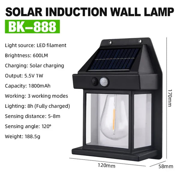 Duurzame Solar Wandlamp - Solaris