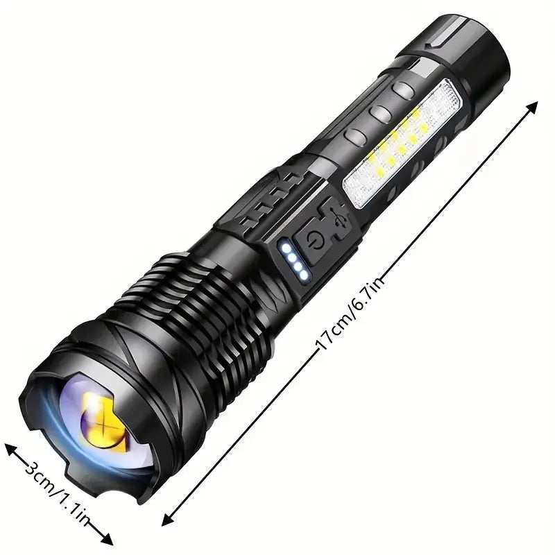 Ultrafelle Militaire Zaklamp met 5000 Lumen - PowerBeam