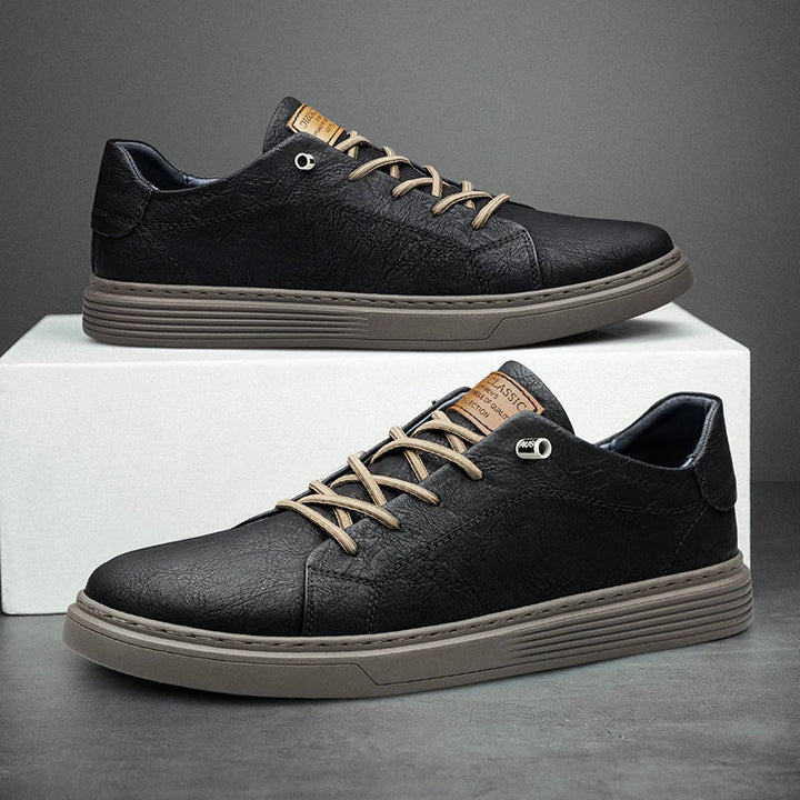 Comfortabele Oxford Leren Heren Sneakers - Ethan