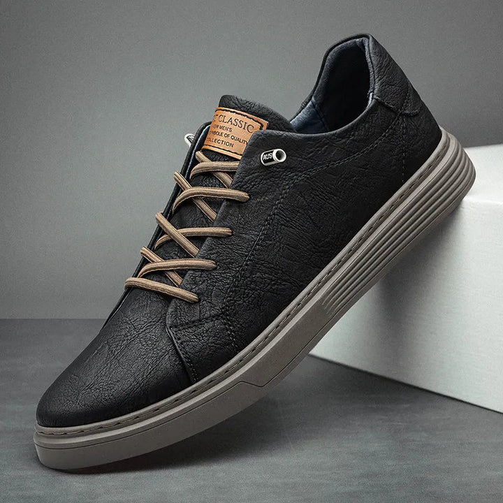 Comfortabele Oxford Leren Heren Sneakers - Ethan