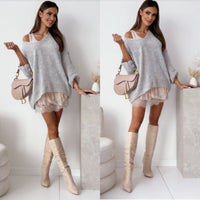Trendy Off the Shoulder Top - Sarah | Een Comfy Must-have!
