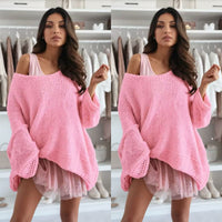 Trendy Off the Shoulder Top - Sarah | Een Comfy Must-have!