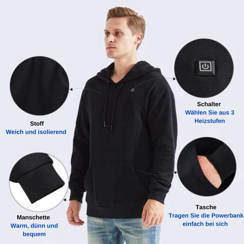 Verwarmde Uniseks Hoodie - ThermaHoodie