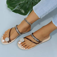 Trendy Dames Sandalen met Uniek Sneeuwvlokdetail – Arluna