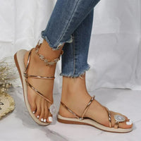 Trendy Dames Sandalen met Uniek Sneeuwvlokdetail – Arluna