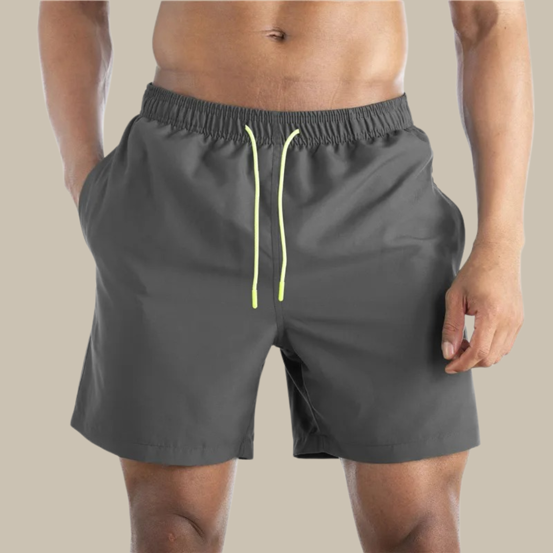 Heren Sneldrogende Zwembroek | Stretch Stof | Half-Lange Shorts