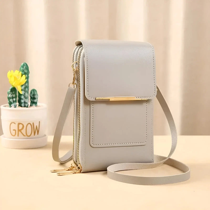 Modna skórzana damska torba na ramię antykradzieżowa - SecureStyle