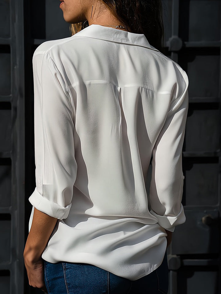 Losse damesblouse met knoopsluiting – Isabella