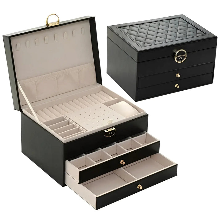 Luxe Meerlaagse Sieradendoos - EleganceBox