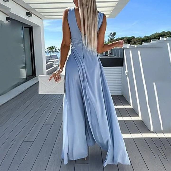 Trendy & comfortabele jeans jumpsuit voor dames met taille-snit – Rhea