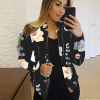 Artistieke Damesblazer met Ink & Wash Design - Amaya