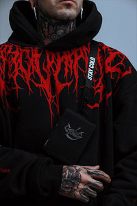 Oversized Heavy Hoodie met Print – Damon
