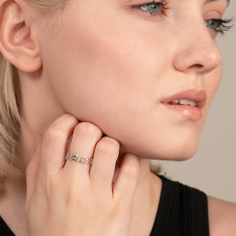 Luxe Vlinder-Ring met Sprankelende Zirkonia - Aurielle