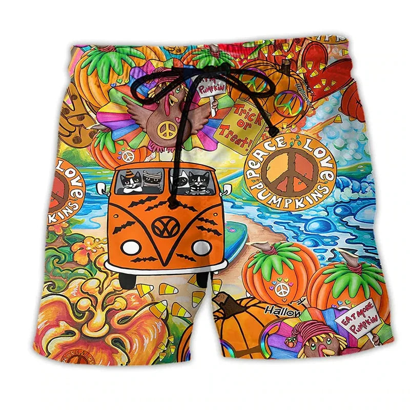 Heren Zwemshort met Graffiti Print – NovaBay