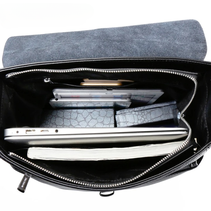 Leren Laptoprugzak in Meerdere Maten