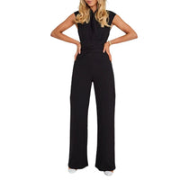 Luchtige Dames Jumpsuit met Wijde Pijpen en V-Hals – Maribel