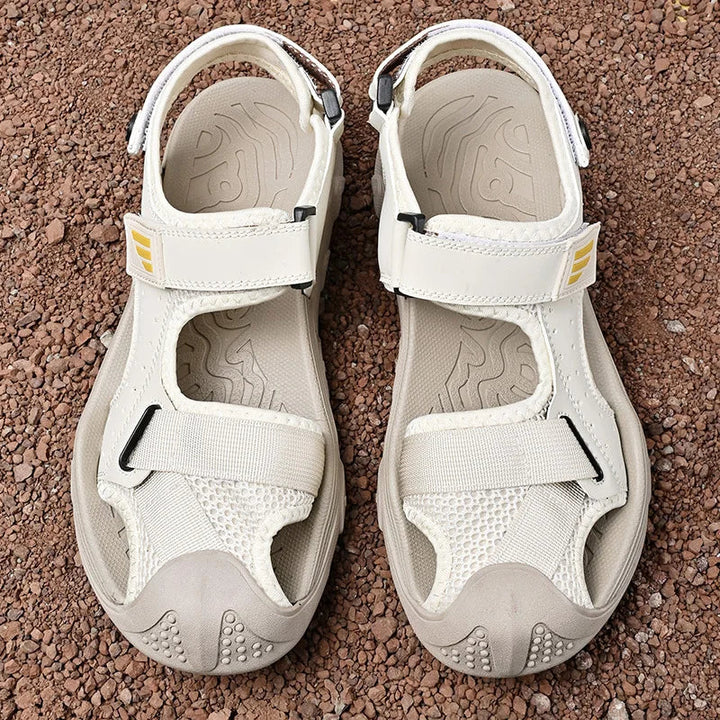 Comfortabele antislip leren sandalen voor heren – Ideaal voor senioren