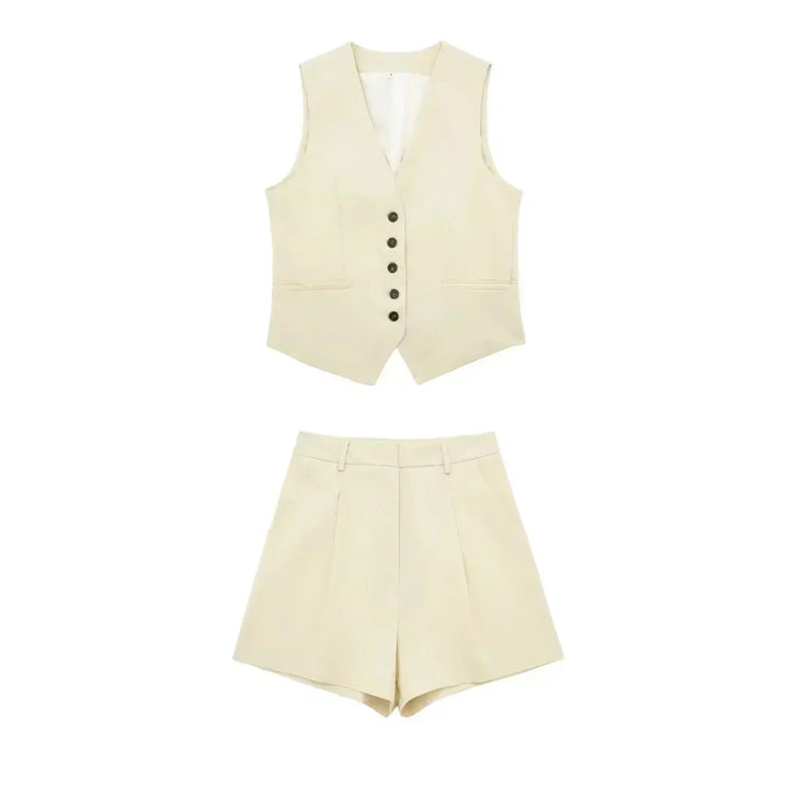 Tweedelige zomeroutfit met vintage-top – Amaya