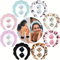 Pluche Spa Hoofdband & Polsband Set - Fluffiea